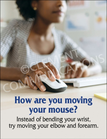 Ergonomics - Moving Your Mouse Poster