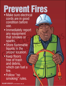 Prevent Fires - Electrical Poster