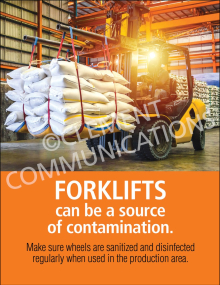 Forklifts Contamination Poster