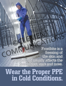 Food - Safety - Proper PPE Cold Conditions Poster