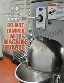 Machine Guards - Do Not Tamper With Poster