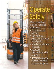 Material Handling - Operate Safely Poster