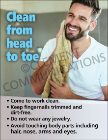 Clean from Head to Toe Poster