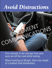 Avoid Distractions Poster