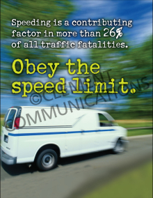 Obey The Speed Limit Poster