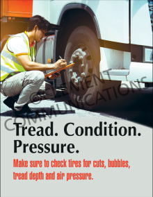 Tread Condition Pressure Poster