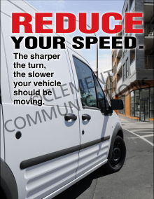 Reduce Your Speed Poster