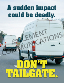 Don't Tailgate Poster