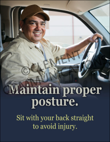 Maintain Proper Posture Poster