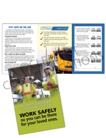 Accident Prevention - PPE - Safety Pocket Guide with Quiz Card