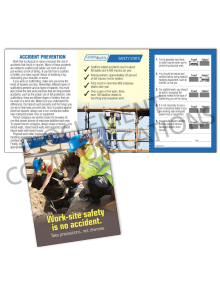 Accident Prevention - Work Site - Safety Pocket Guide with Quiz Card