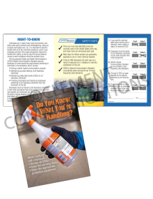 Chemical HazCom – Labels – Safety Pocket Guide with Quiz Card