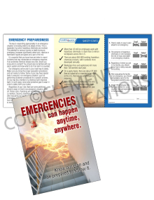 Emergency Preparedness – Anytime – Safety Pocket Guide with Quiz Card