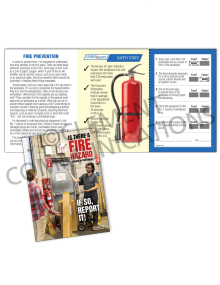 Fire Safety -Door Safety Pocket Guide with Quiz Card