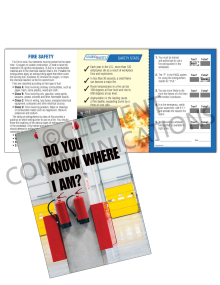 Fire Safety - Extinguisher Safety Pocket Guide with Quiz Card