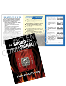 Fire Safety - Alarm Safety Pocket Guide with Quiz Card