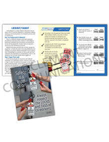 Lockout/Tagout - Respect - Safety Pocket Guide with Quiz Card