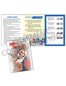 Lockout/Tagout – Lock It Up Safety Pocket Guide with Quiz Card