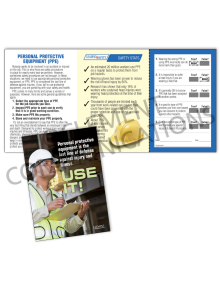 PPE - Use It - Safety Pocket Guide with Quiz Card