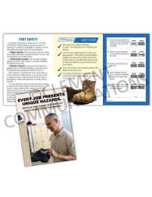 PPE - Unique Hazards - Safety Pocket Guide with Quiz Card