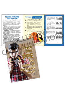 PPE - Excessive Wear - Safety Pocket Guide with Quiz Card
