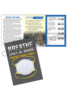 Respiratory Protection - Dust Mask Pocket Guide with Quiz Card