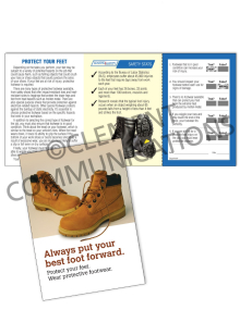 PPE – Footwear – Safety Pocket Guide with Quiz Card