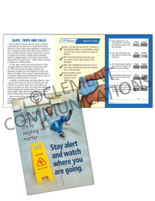 Slips, Trips, Falls - Watch – Safety Pocket Guide with Quiz Card