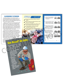 Bloodborne Pathogens – Clean Up – Safety Pocket Guide with Quiz Card