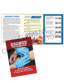 Bloodborne Pathogens – PPE – Safety Pocket Guide with Quiz Card