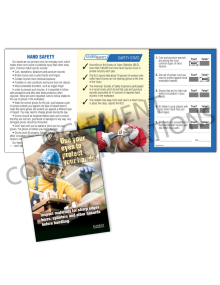 Hand Protection - Inspect Safety Pocket Guide with Quiz Card