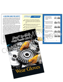 Hand Protection - Gears Safety Pocket Guide with Quiz Card