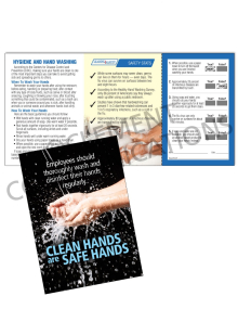 Handwashing - Clean Hands-Safe Hands - Safety Pocket Guide with Quiz Card