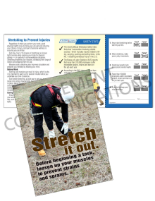 Health - Stretching – Safety Pocket Guide with Quiz Card