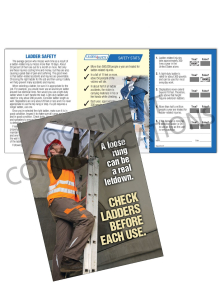 Ladder Safety - Check - Safety Pocket Guide with Scratch-Off Quiz Card