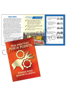Machine Guards - Pinch Points - Safety Pocket Guide with Quiz Card