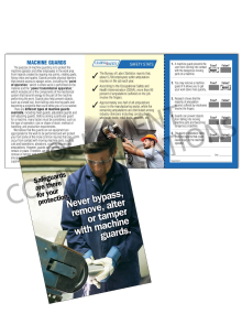 Machine Guards – Safeguards – Safety Pocket Guide with Quiz Card