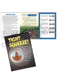 Confined Spaces – Tight Squeeze – Safety Pocket Guide with Scratch-Off Quiz Card