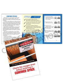 Confined Spaces – Oxygen – Safety Pocket Guide with Quiz Card