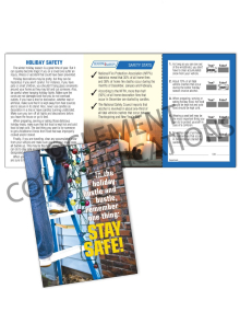 Seasonal Safety - Hustle - Safety Pocket Guide with Quiz Card