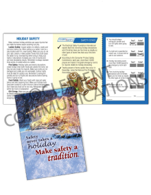 Seasonal Safety - Tradition - Safety Pocket Guide with Quiz Card