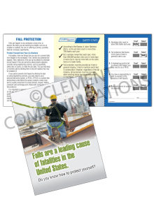 Fall Protection - Heights Safety Pocket Guide with Quiz Card