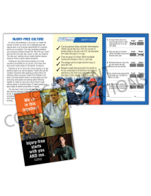 Injury Free Culture – We’re In This Together Safety Pocket Guide with Quiz Card