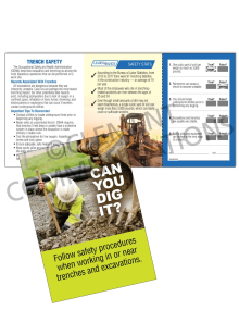 Trenching – Dig It – Safety Pocket Guide with Quiz Card 