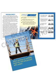 Scaffolding – Foundations – Safety Pocket Guide with Quiz Card
