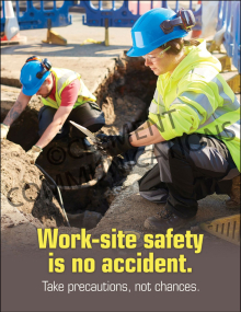 Accident Prevention - Work Site - Poster