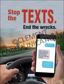 Driving Safely – Stop the Texts – Posters