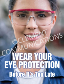 Eye Protection - Safety Goggles Poster