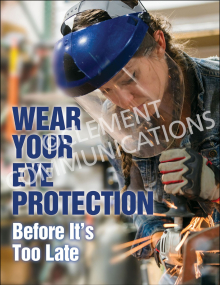 Eye Protection - Face Shield Posters