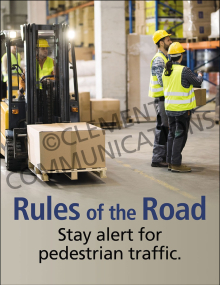 Forklift Safety - Pedestrians Posters